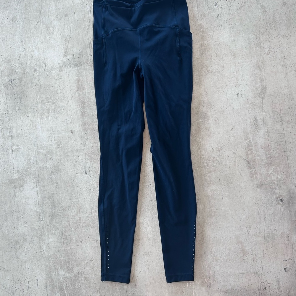 lululemon athletica swift speed High-Rise Leggings 28 inch navy with pockets